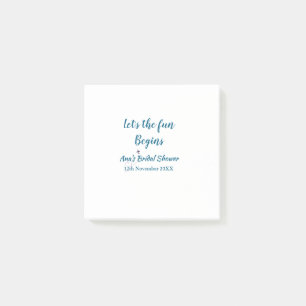 laat het avontuur beginnen bruidsuitnodiging voeg  post-it® notes