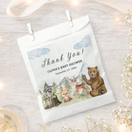 Laat het avontuur beginnen Dank u Baby shower Bedankzakje