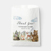 Laat het avontuur beginnen Dank u Baby shower Bedankzakje (Voorkant)