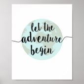 Laat het avontuur beginnen de Druk van de Kunst va Poster (Voorkant)