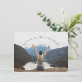 Laat het Avontuur beginnen de Partij van de Foto F Kaart (Staand voorkant)