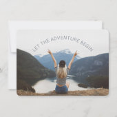 Laat het Avontuur beginnen de Partij van de Foto F Kaart (Voorkant)