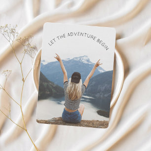Laat het Avontuur beginnen de Partij van de Foto F Kaart