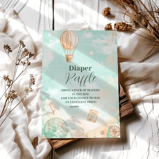 Laat het avontuur beginnen Diapper Raffle Informatiekaartje