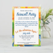 Laat het avontuur beginnen Farewell Partij Kaart (Staand voorkant)