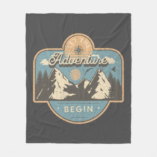 Laat het avontuur beginnen fleece deken (Voorkant)