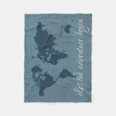 Laat het avontuur beginnen fleece deken (Voorkant)