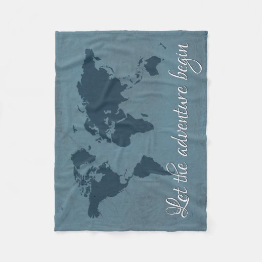 Laat het avontuur beginnen fleece deken (Voorkant)