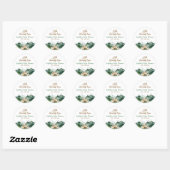 Laat het avontuur beginnen Forest Baby shower Favo Ronde Sticker (Vel)