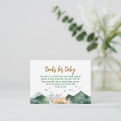 Laat het avontuur beginnen Forest Books voor Baby Informatiekaartje (Staand voorkant)