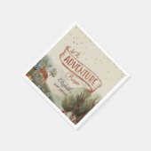 Laat het avontuur beginnen gekleurd Baby shower va Servet (Hoek)