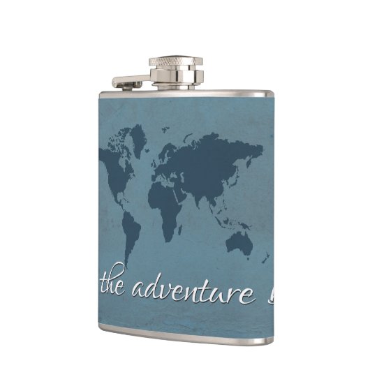 Laat het avontuur beginnen heupfles (Links)