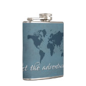 Laat het avontuur beginnen heupfles (Rechts)