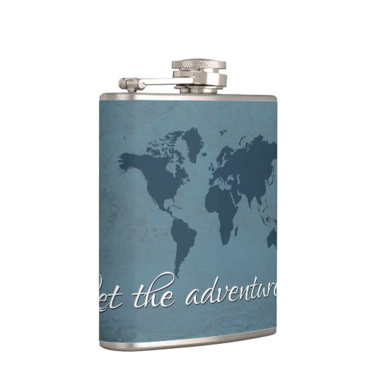 Laat het avontuur beginnen heupfles (Rechts)