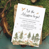 Laat het avontuur beginnen jongensbaby zaaier kaart