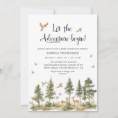 Laat het avontuur beginnen Jongensbaby Zaaimachine Kaart (Voorkant)