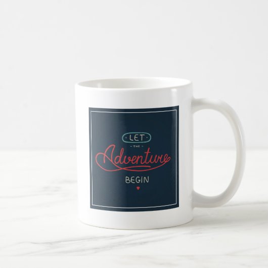 Laat het avontuur beginnen koffiemok (Rechts)