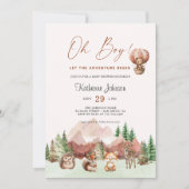 Laat het avontuur beginnen met Animals Baby shower Kaart (Voorkant)