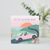 Laat het avontuur beginnen met de Kaart van de bru (Staand voorkant)