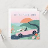 Laat het avontuur beginnen met de Kaart van de bru (Voorkant / Achterkant in situ)