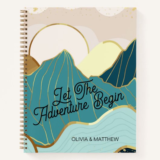 Laat het avontuur beginnen met gepersonaliseerde r notitieboek (Voorkant)