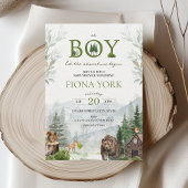 Laat het avontuur beginnen met het Baby shower van Kaart