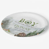 Laat het avontuur beginnen met het Baby shower van Papieren Bordje (Gekanteld)