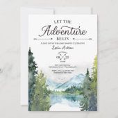Laat het avontuur beginnen met het Baby showers Kaart (Voorkant)