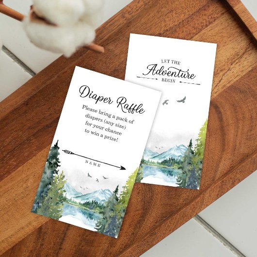 Laat het avontuur beginnen met het Baby showers va Informatiekaartje