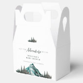 Laat het avontuur beginnen met Mountain Pine Baby Bedankdoosjes (Geopend)