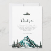 Laat het avontuur beginnen met Mountain Pine Baby  Bedankkaart (Voorkant)