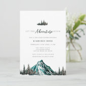 Laat het avontuur beginnen met Mountain Pine Baby  Kaart (Staand voorkant)