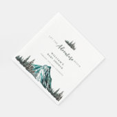 Laat het avontuur beginnen met Mountain Pine Baby  Servet (Hoek)