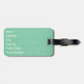 Laat het avontuur beginnen met retro stijl ontwerp bagagelabel (Achterkant horizontaal)