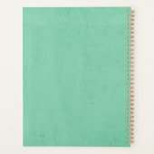 Laat het avontuur beginnen met retro stijl ontwerp planner (Achterkant)