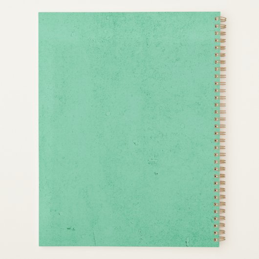 Laat het avontuur beginnen met retro stijl ontwerp planner (Achterkant)