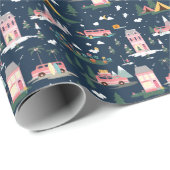 Laat het avontuur beginnen met roze roze rek van r cadeaupapier (Rol Hoek)