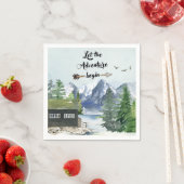 Laat het avontuur beginnen met rustieke Waterverf Servet (Insitu)