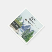 Laat het avontuur beginnen met rustieke Waterverf Servet (Hoek)