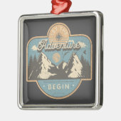 Laat het avontuur beginnen metalen ornament (Links)
