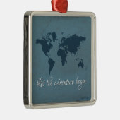 Laat het avontuur beginnen metalen ornament (Rechts)