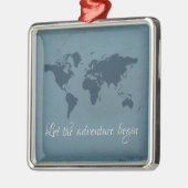 Laat het avontuur beginnen metalen ornament (Links)