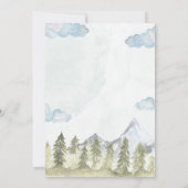 Laat het avontuur beginnen Mountain Boy Baby showe Kaart (Achterkant)