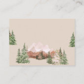 Laat het avontuur beginnen Mountain Sage Baby show Informatiekaartje (Achterkant)