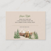 Laat het avontuur beginnen Mountain Sage Baby show Informatiekaartje (Voorkant)