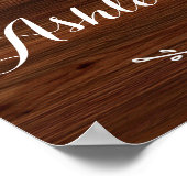 Laat het avontuur beginnen namen het trouwteken to poster (Hoek)