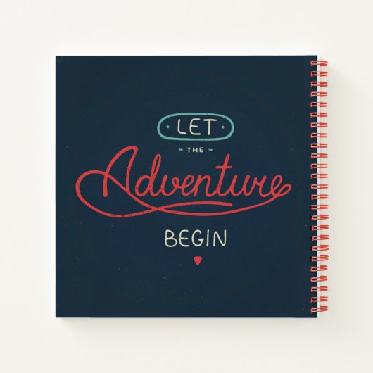 Laat het avontuur beginnen notitieboek (Achterkant)