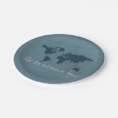 Laat het avontuur beginnen papieren bordje (Gekanteld)