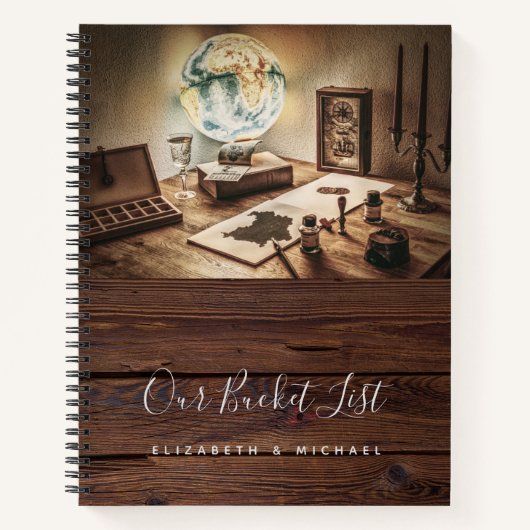 Laat het avontuur beginnen! Pas getrouwd BUCKETLIS Notitieboek (Voorkant)