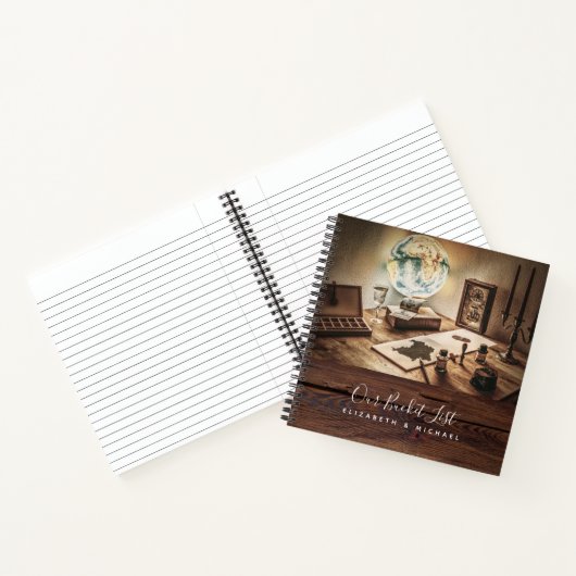 Laat het avontuur beginnen! Pas getrouwd BUCKETLIS Notitieboek (Binnen)